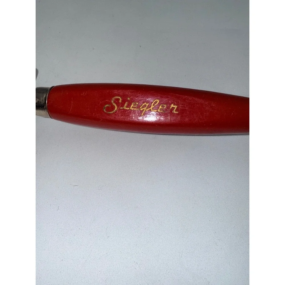 Knife Sharpener Red Vintage Siegler Warm Floor Heaters Promo Tool